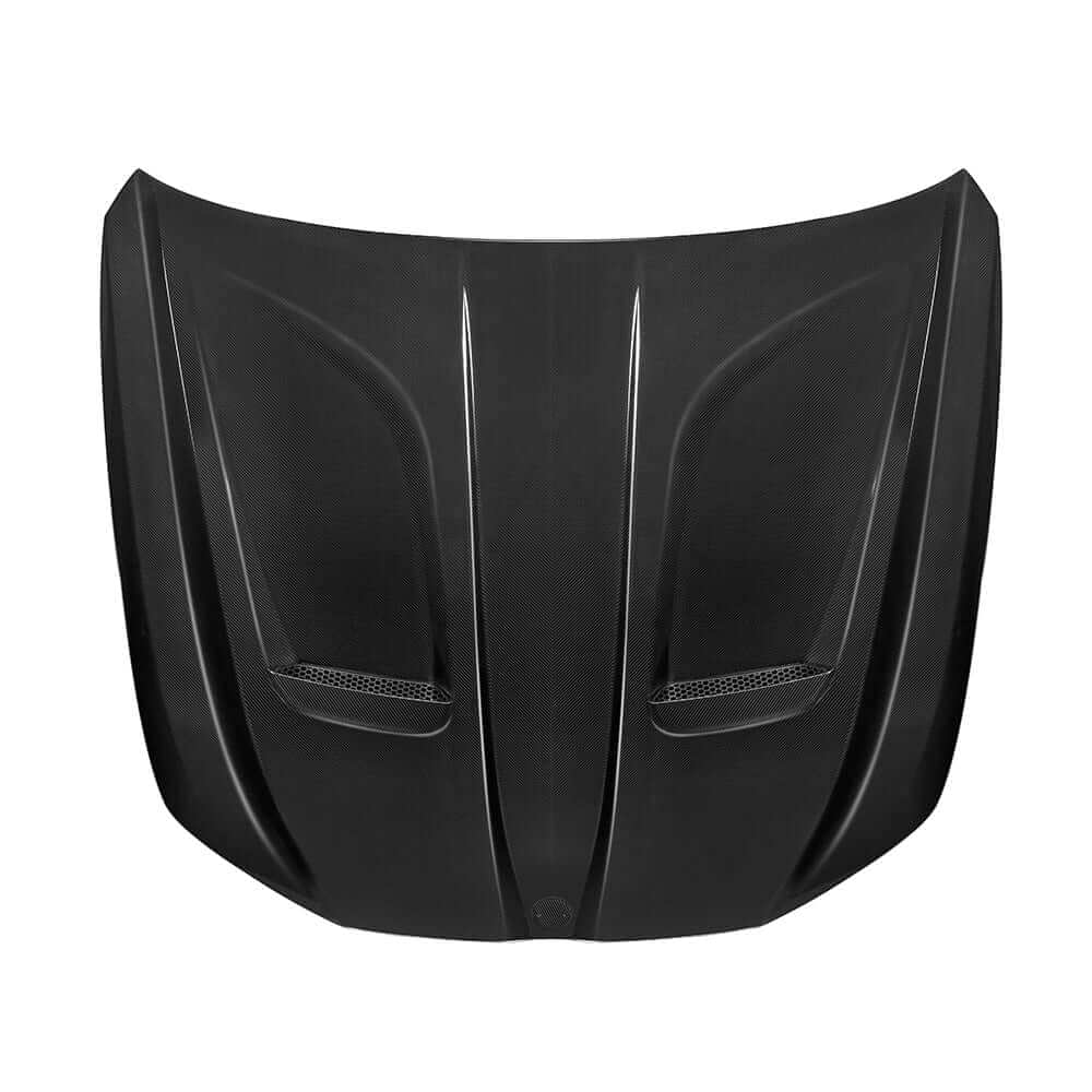 SOOQOO BMW M5 G90 Vented Hood In Prepreg Carbon Fiber — product view 3