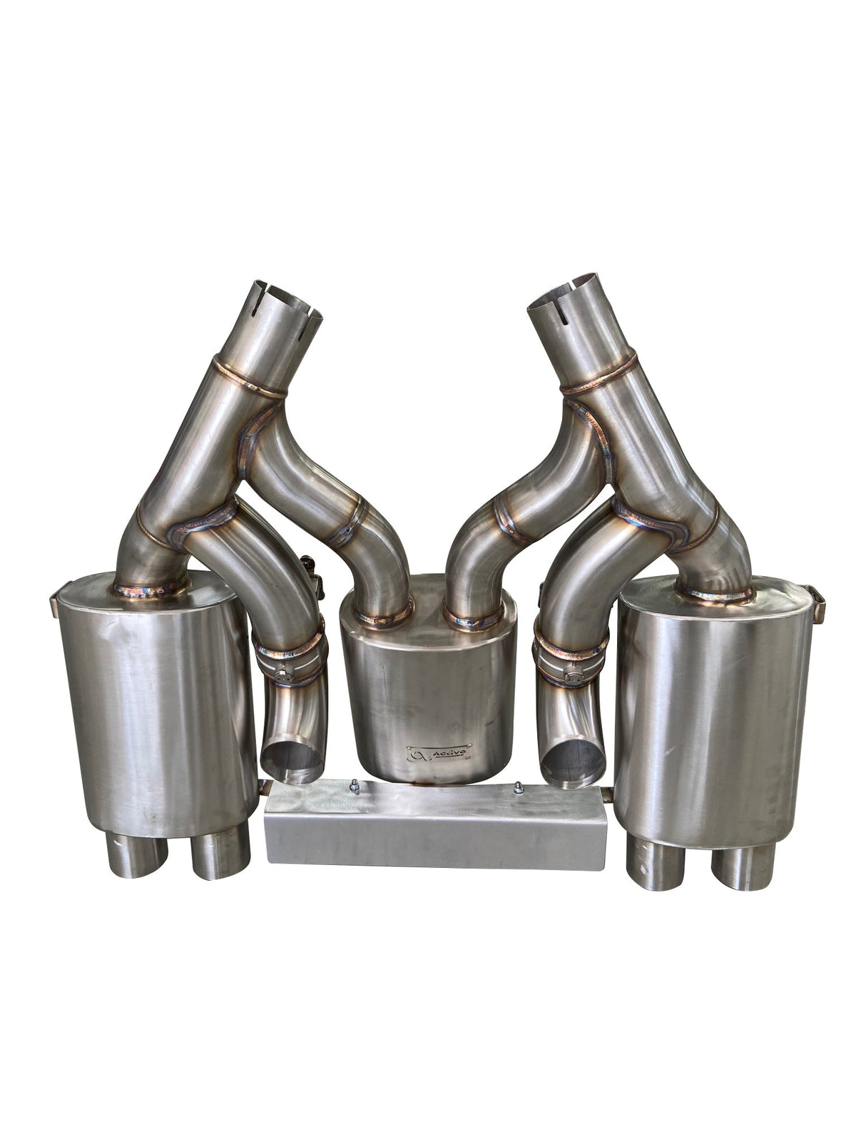 Maad Maxx - F8X BMW M3 & M4 Rear Exhaust Section - 3 Can Valved.