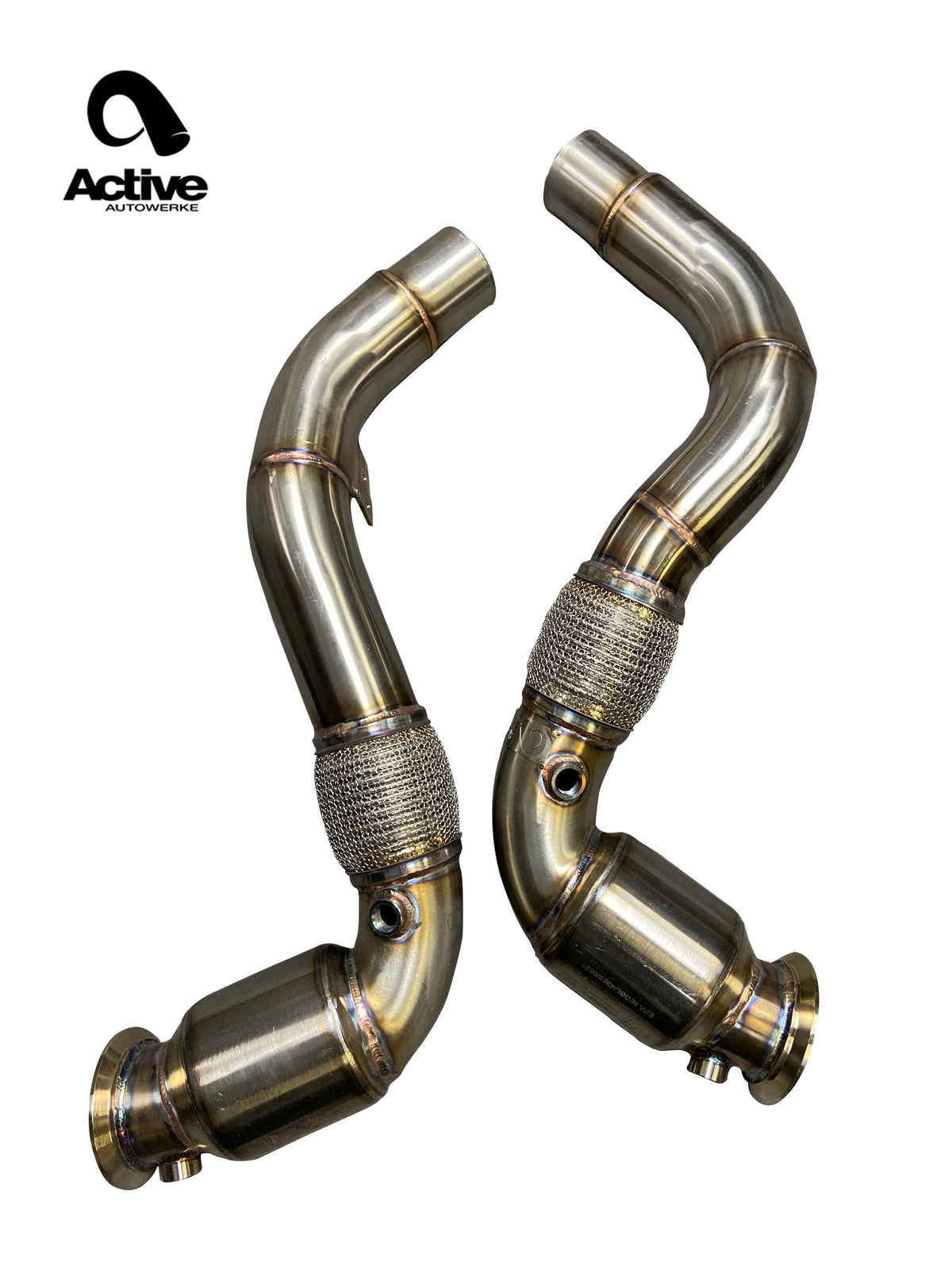 Active Autowerke S63 N63 GESI Catted Downpipes | V8 BMW X5 M and X6 M X5 X6 550i 650i.