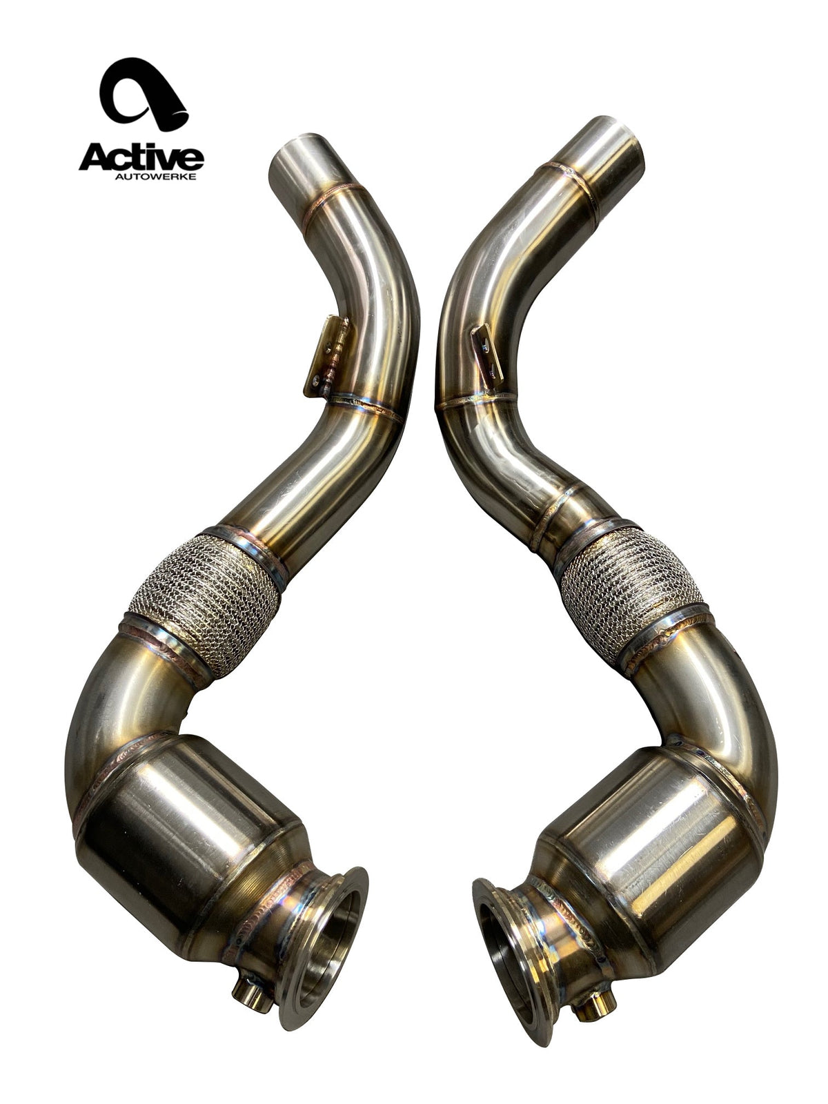 Active Autowerke S63 N63 GESI Catted Downpipes | V8 BMW X5 M and X6 M X5 X6 550i 650i.
