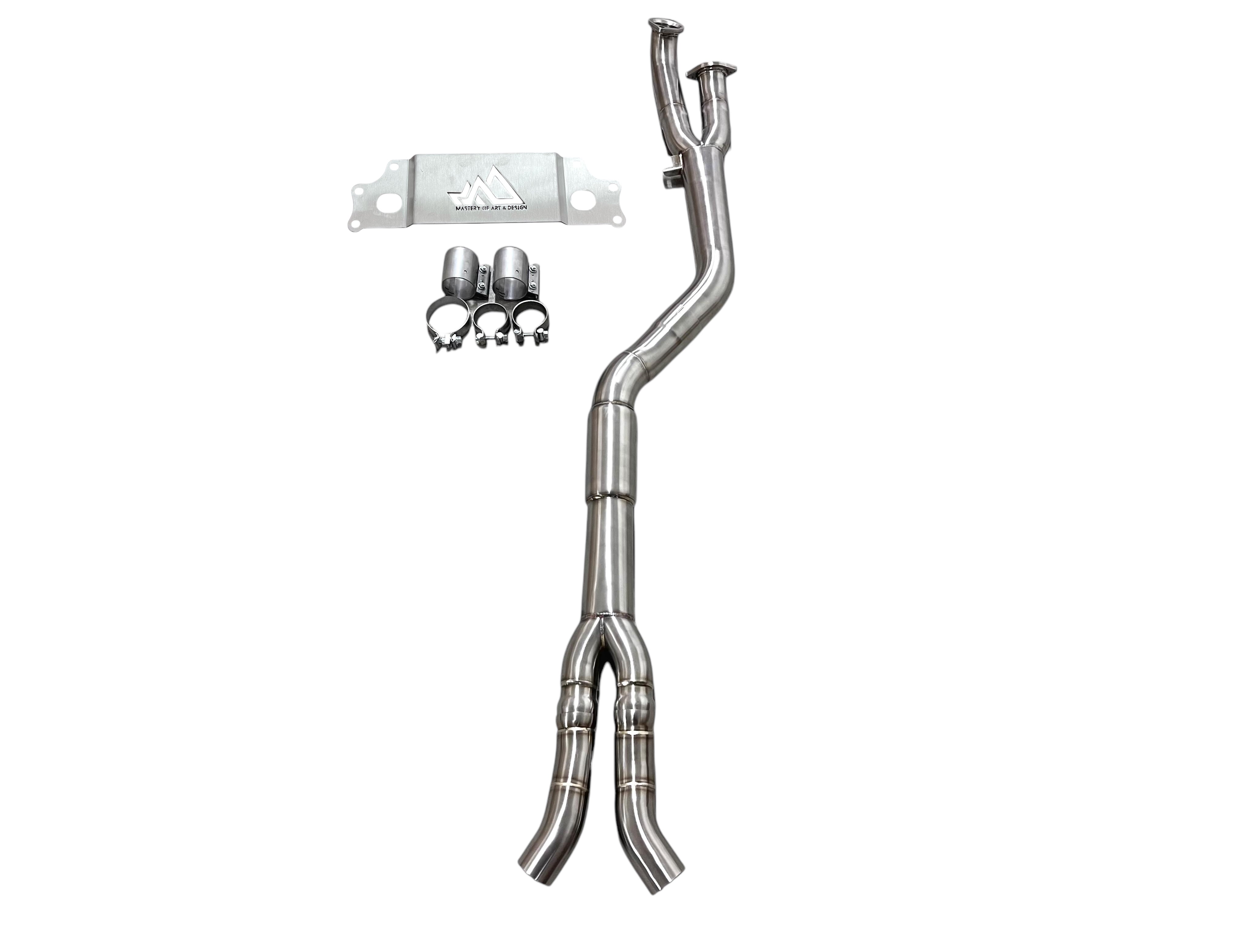 MAD BMW G87 M2 S58 Resonated Single Midpipe (Brace Included) - COLORADO N5X