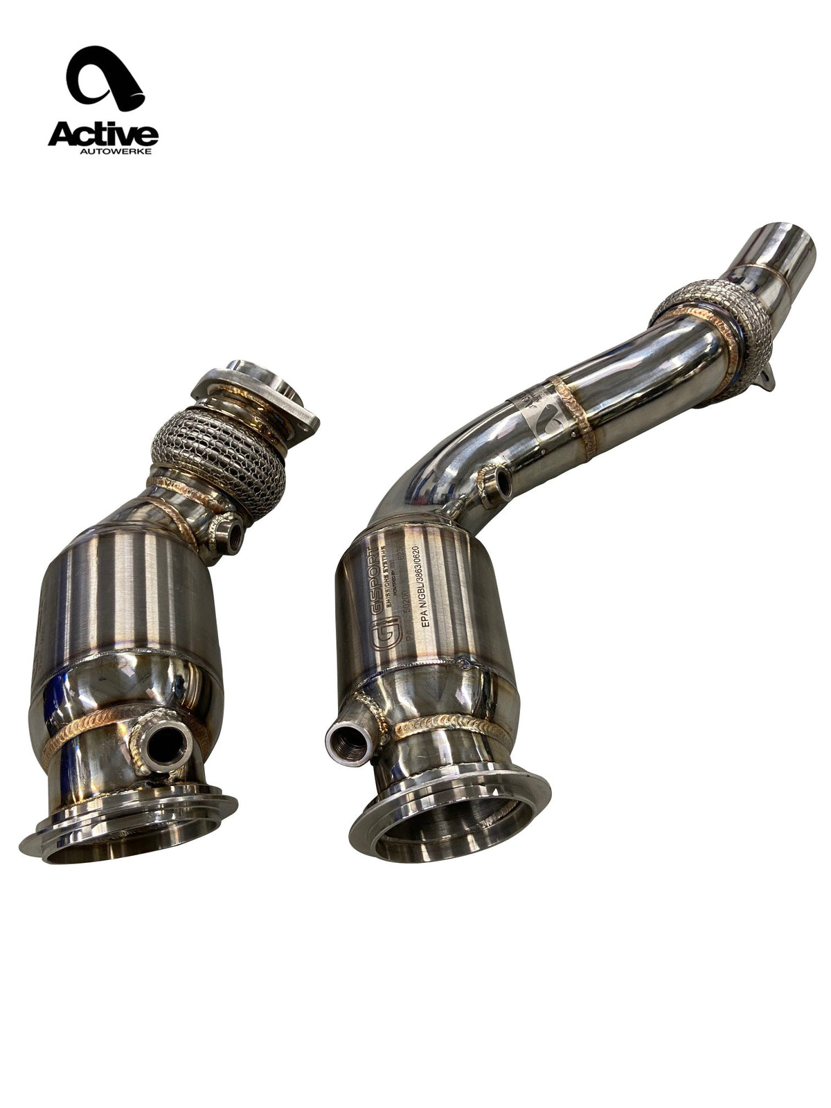 F8x BMW S55 M2C / M3 / M4 Downpipes w GESI G-Sport Cats.