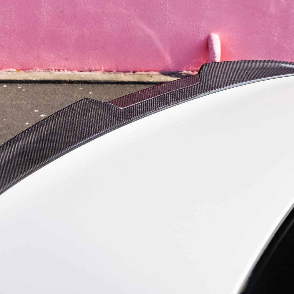SOOQOO BMW M5 G90 Rear Spoiler In Prepreg Carbon Fiber — product view 2