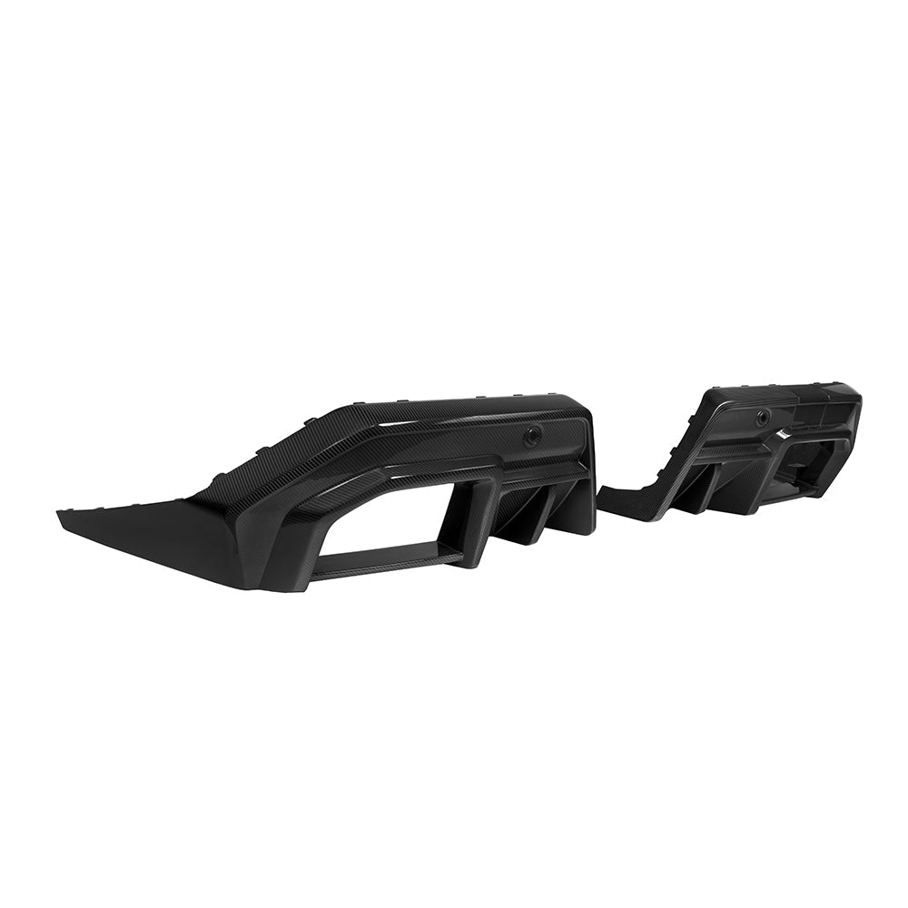 SOOQOO V1 BMW M5 G90 Rear Diffuser In Prepreg Carbon Fiber — product view 3