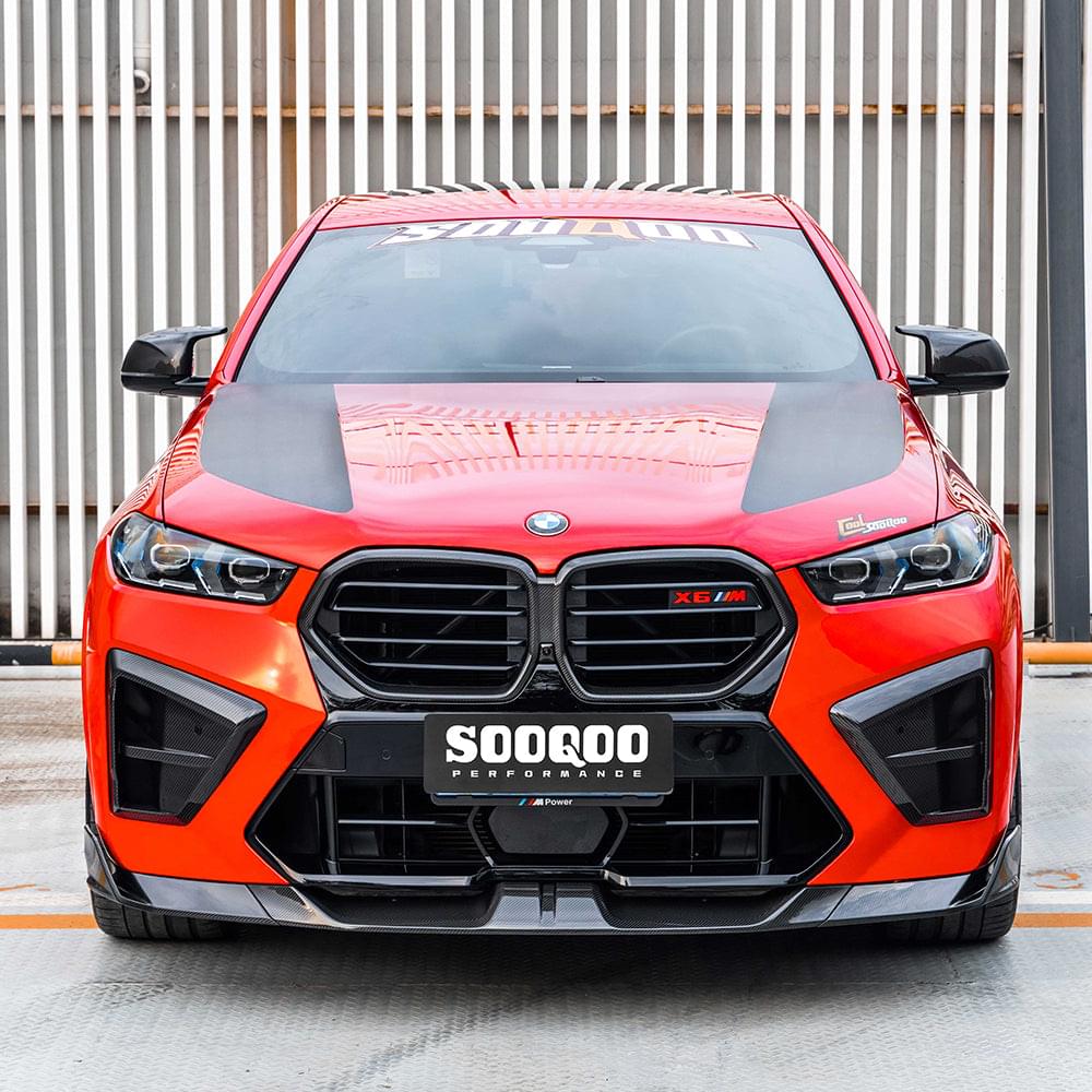 SOOQOO BMW X5M F95 LCI Air Duct In Prepreg Carbon Fiber — product view 10