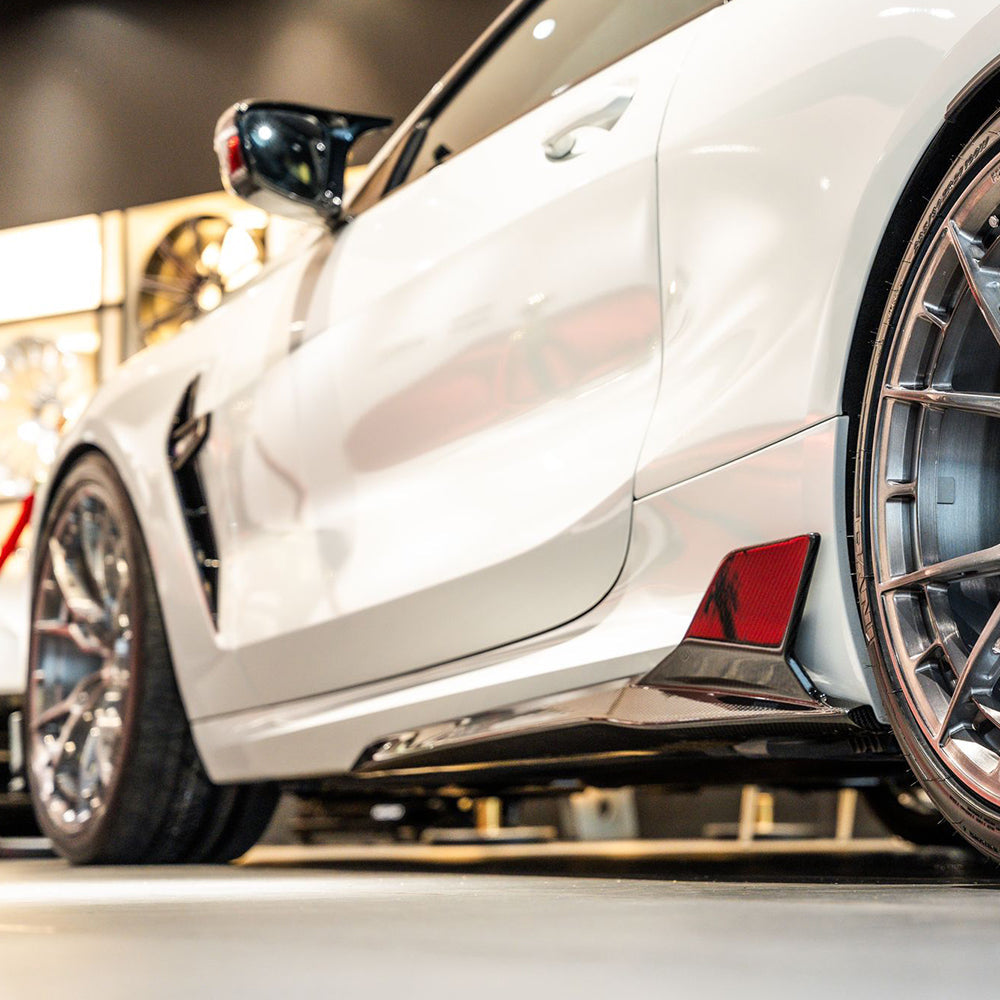 SOOQOO BMW M8 F92 Side Skirt In Prepreg Carbon Fiber — product view 8