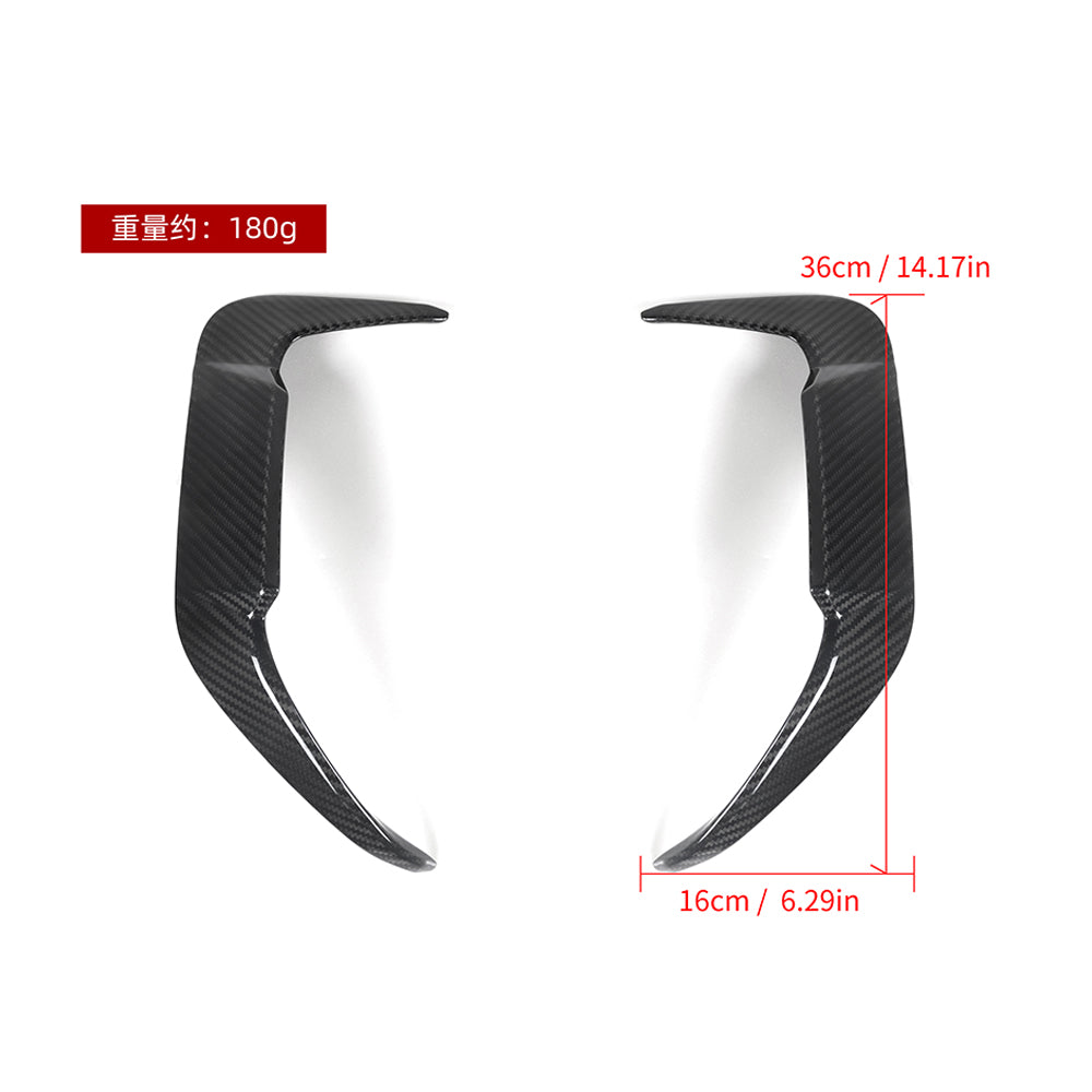 SOOQOO BMW X5M F95 LCI Rear Bumper Insert In Prepreg Carbon Fiber — product view 8