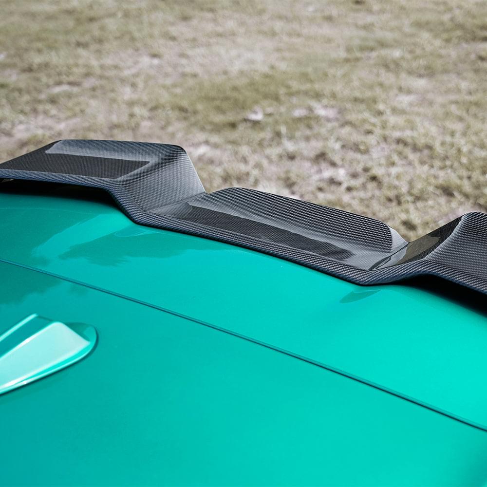 SOOQOO BMW X5M F95 Top Spoiler In Prepreg Carbon Fiber — product view 2