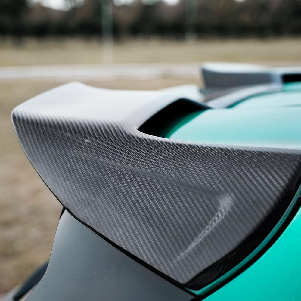 SOOQOO BMW X5M F95 Top Spoiler In Prepreg Carbon Fiber — product view 4