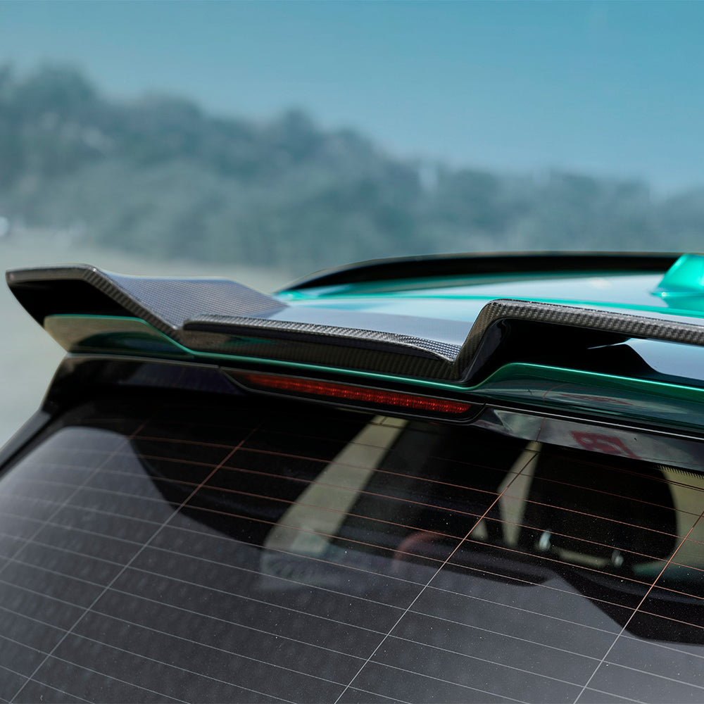 SOOQOO BMW X5M F95 Top Spoiler In Prepreg Carbon Fiber — product view 7