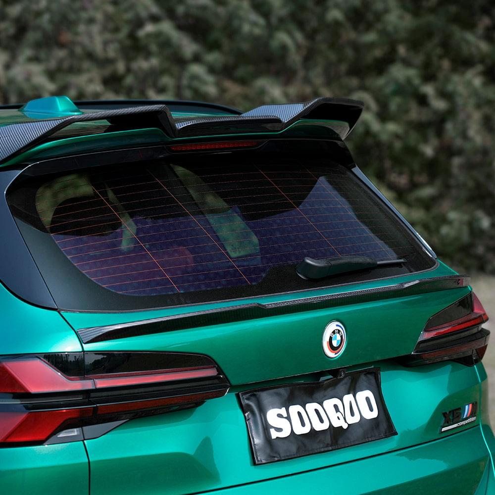 SOOQOO BMW X5M F95 Trunk Spoiler In Prepreg Carbon Fiber — product view 2
