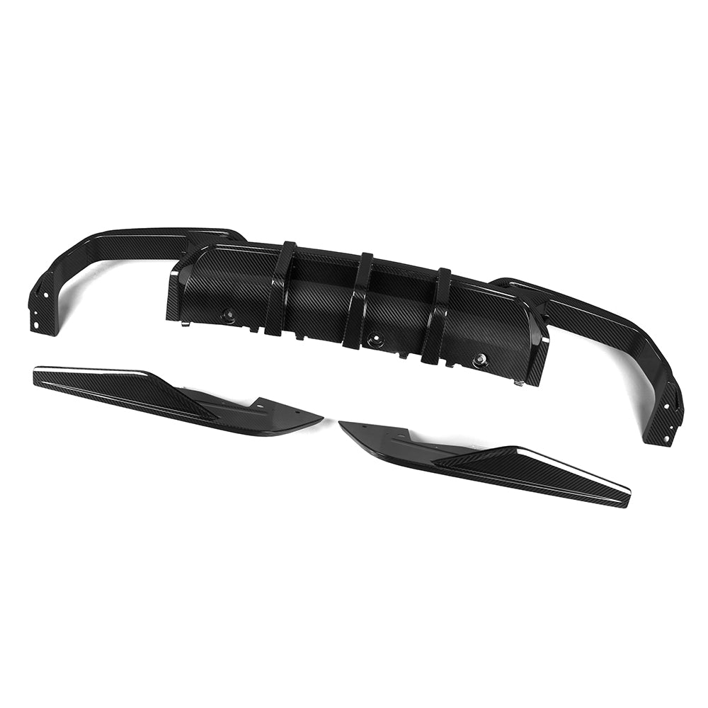 SOOQOO BMW M8 F93 Rear Diffuser In Prepreg Carbon Fiber — product view 5
