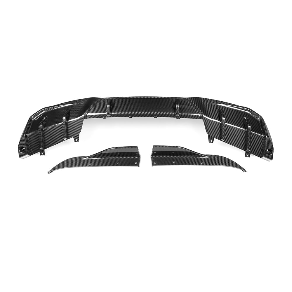 SOOQOO BMW I4 G26 Rear Diffuser In Prepreg Carbon Fiber — product view 5