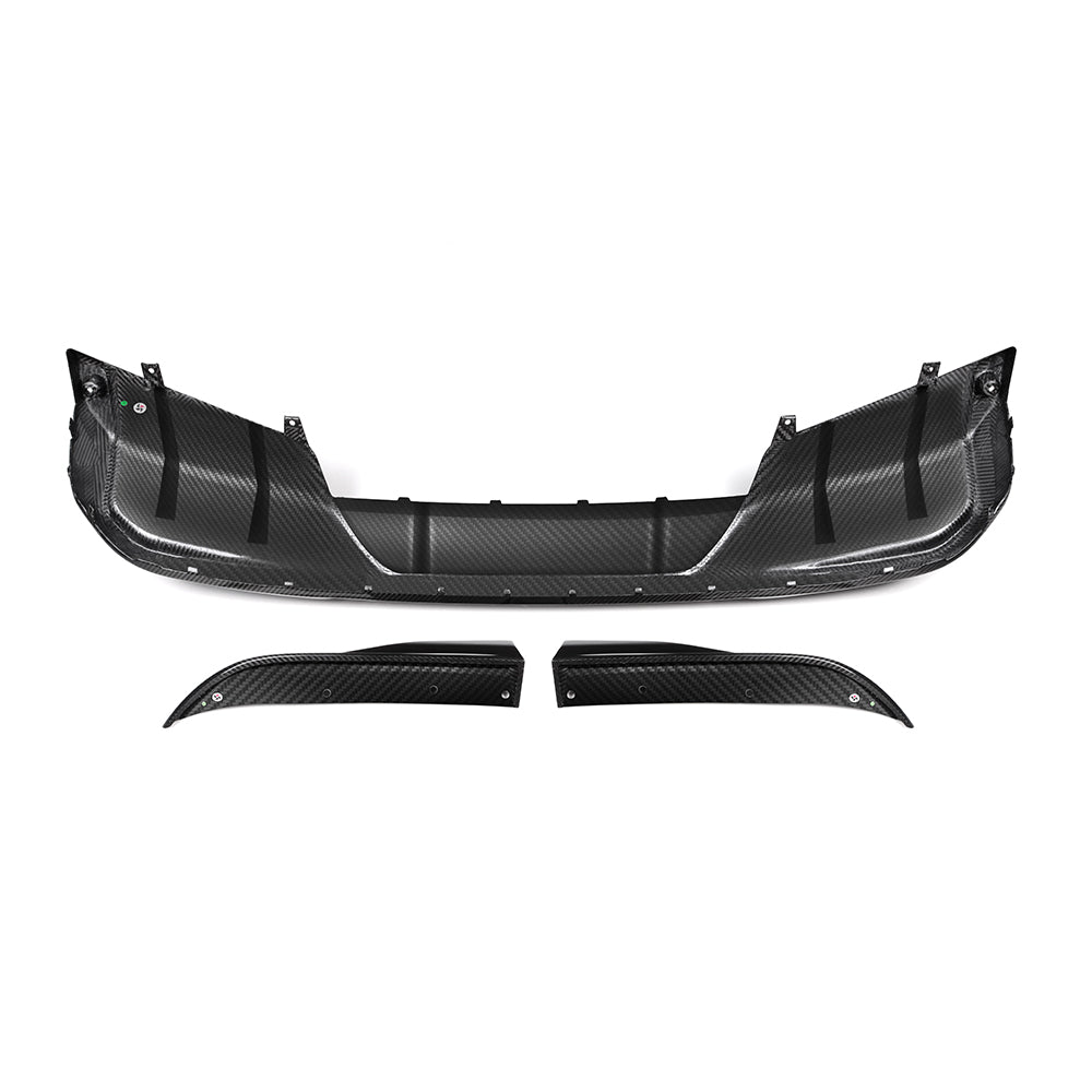 SOOQOO BMW I4 G26 Rear Diffuser In Prepreg Carbon Fiber — product view 7