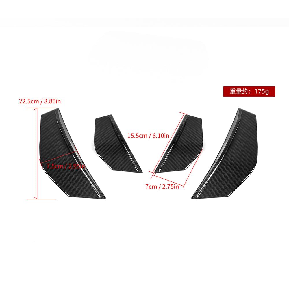 SOOQOO BMW M2 F87 Front Canards In Prepreg Carbon Fiber — product view 8