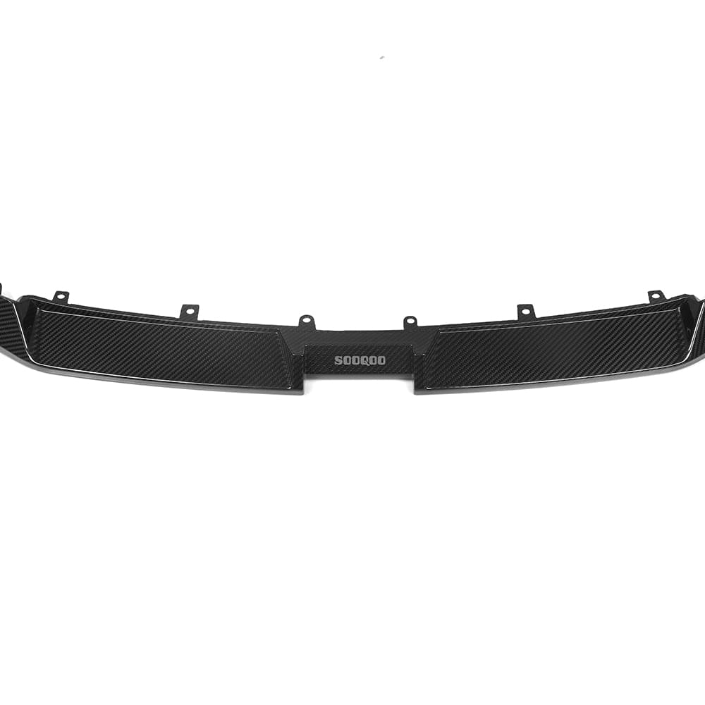 SOOQOO BMW M8 F9x Front Lip In Prepreg Carbon Fiber — product view 7