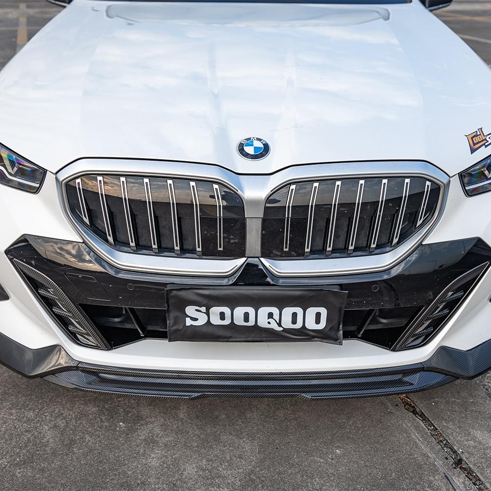 SOOQOO BMW 5 Series G60 Front Lip In Prepreg Carbon Fiber — product view 6