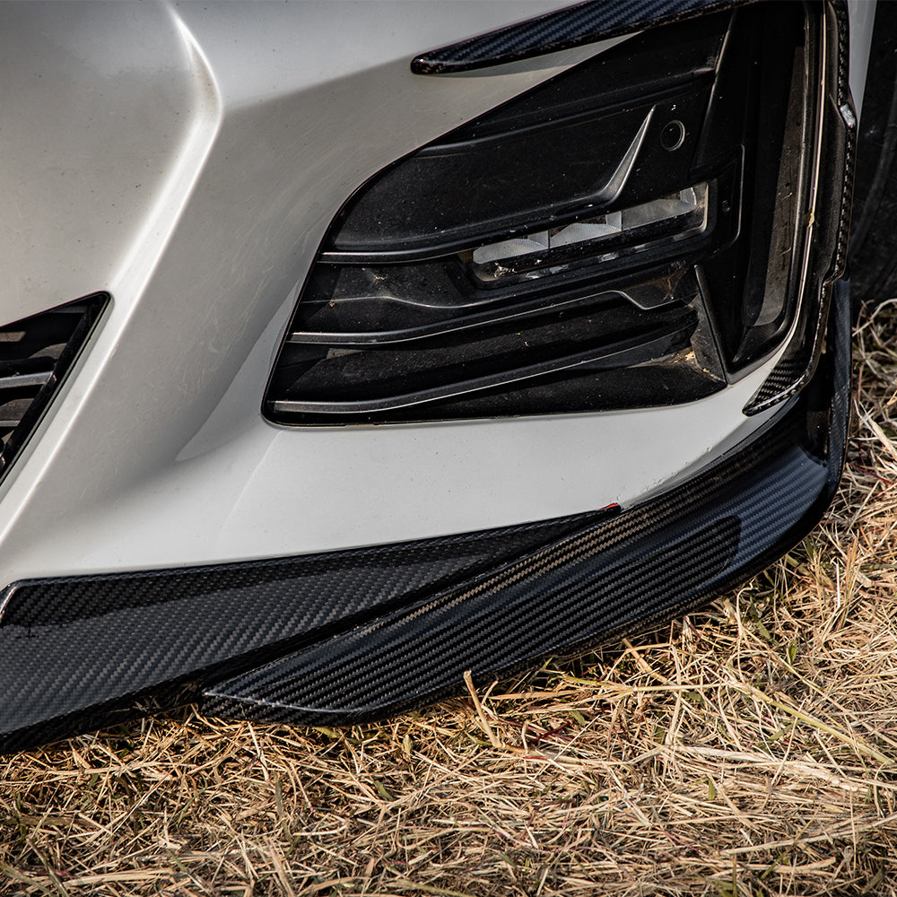 SOOQOO BMW 4 Series G22 Front Lip In Prepreg Carbon Fiber — product view 6