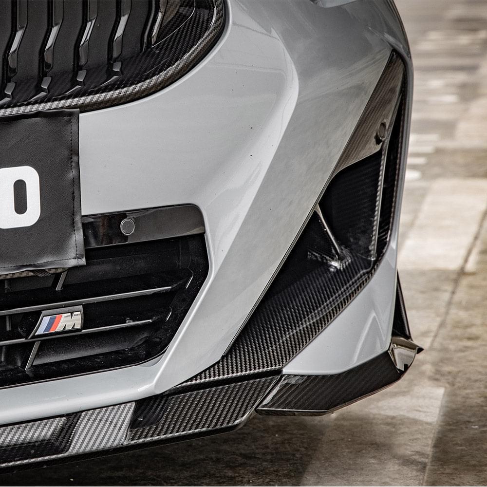 SOOQOO BMW 2 Series G42 Front Lip In Prepreg Carbon Fiber — product view 6