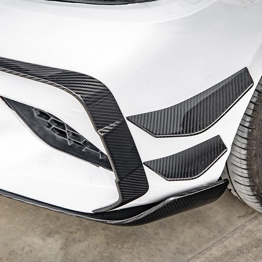 SOOQOO BMW M2 F87 Front Canards In Prepreg Carbon Fiber — product view 6