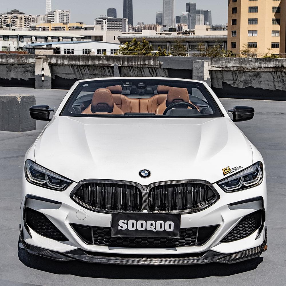 SOOQOO BMW 8 Series G14 Front Bumper Insert In Prepreg Carbon Fiber — product view 6