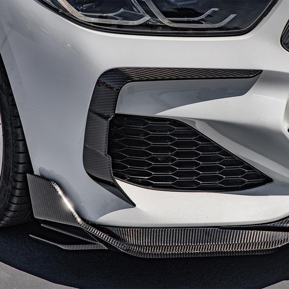 SOOQOO BMW 8 Series G14 Front Bumper Insert In Prepreg Carbon Fiber — product view 4