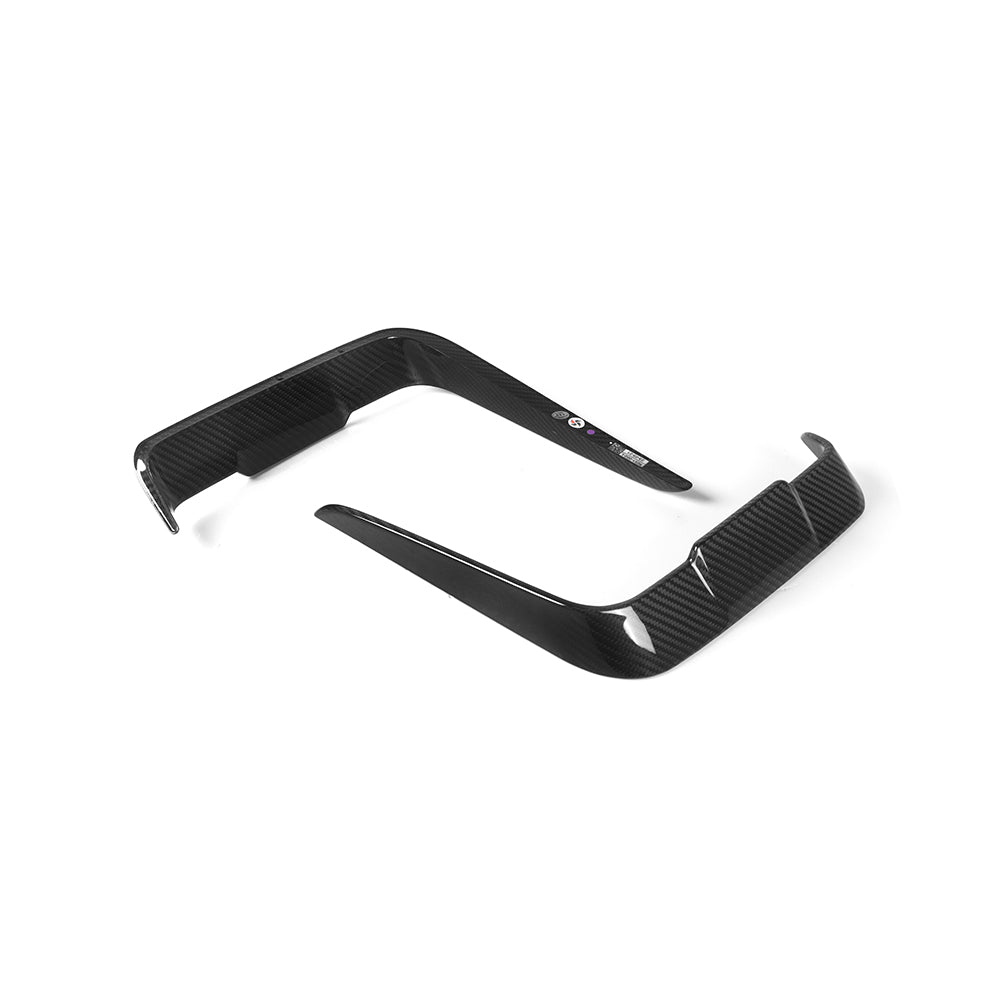 SOOQOO BMW 4 Series G22 Front Bumper Inserts In Prepreg Carbon Fiber
