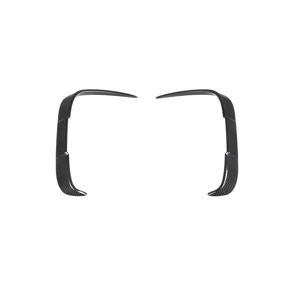 SOOQOO BMW M2 F87 Rear Bumper Inserts In Prepreg Carbon Fiber — product view 3