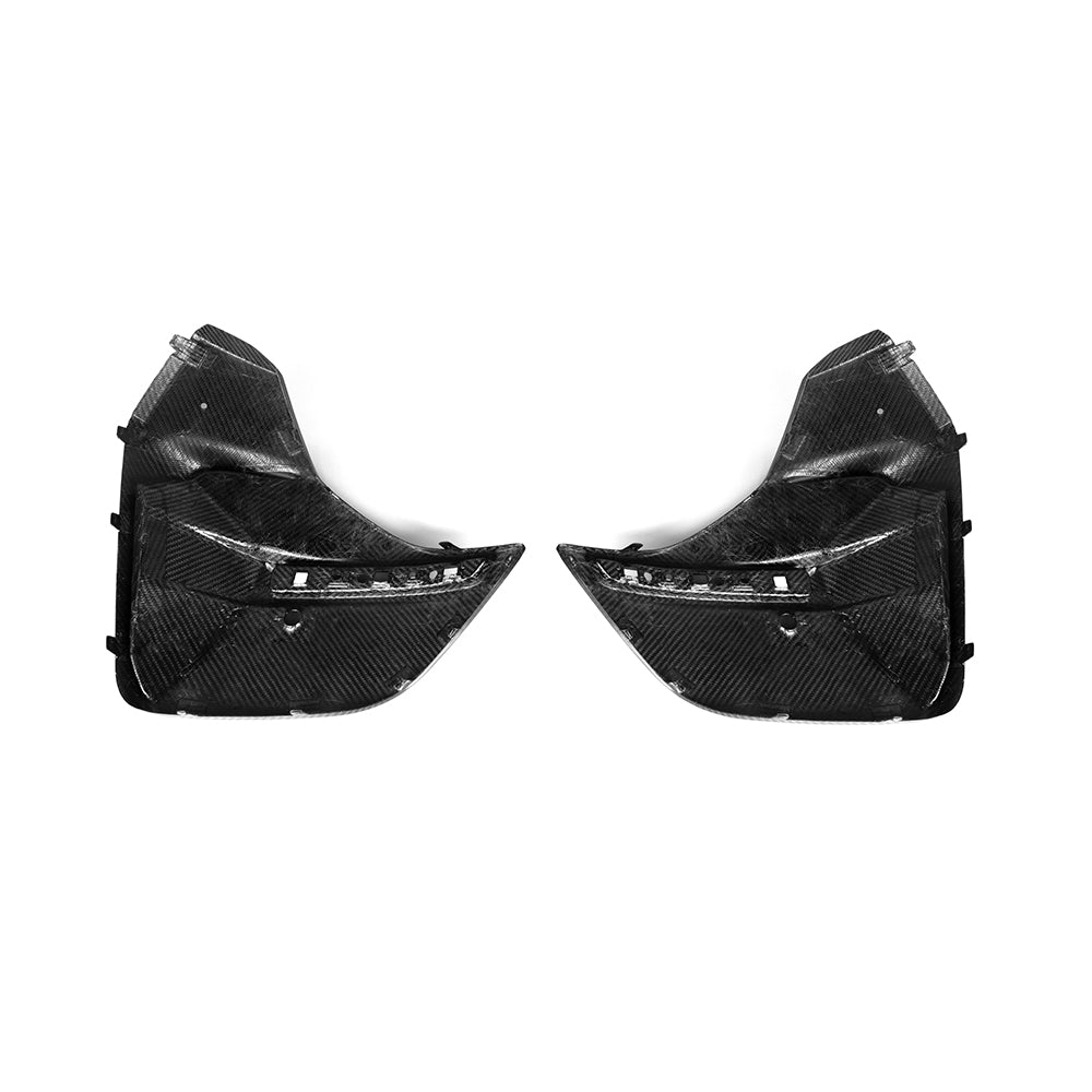 SOOQOO BMW 4 Series G26 Rear Bumper Inserts In Prepreg Carbon Fiber — product view 7