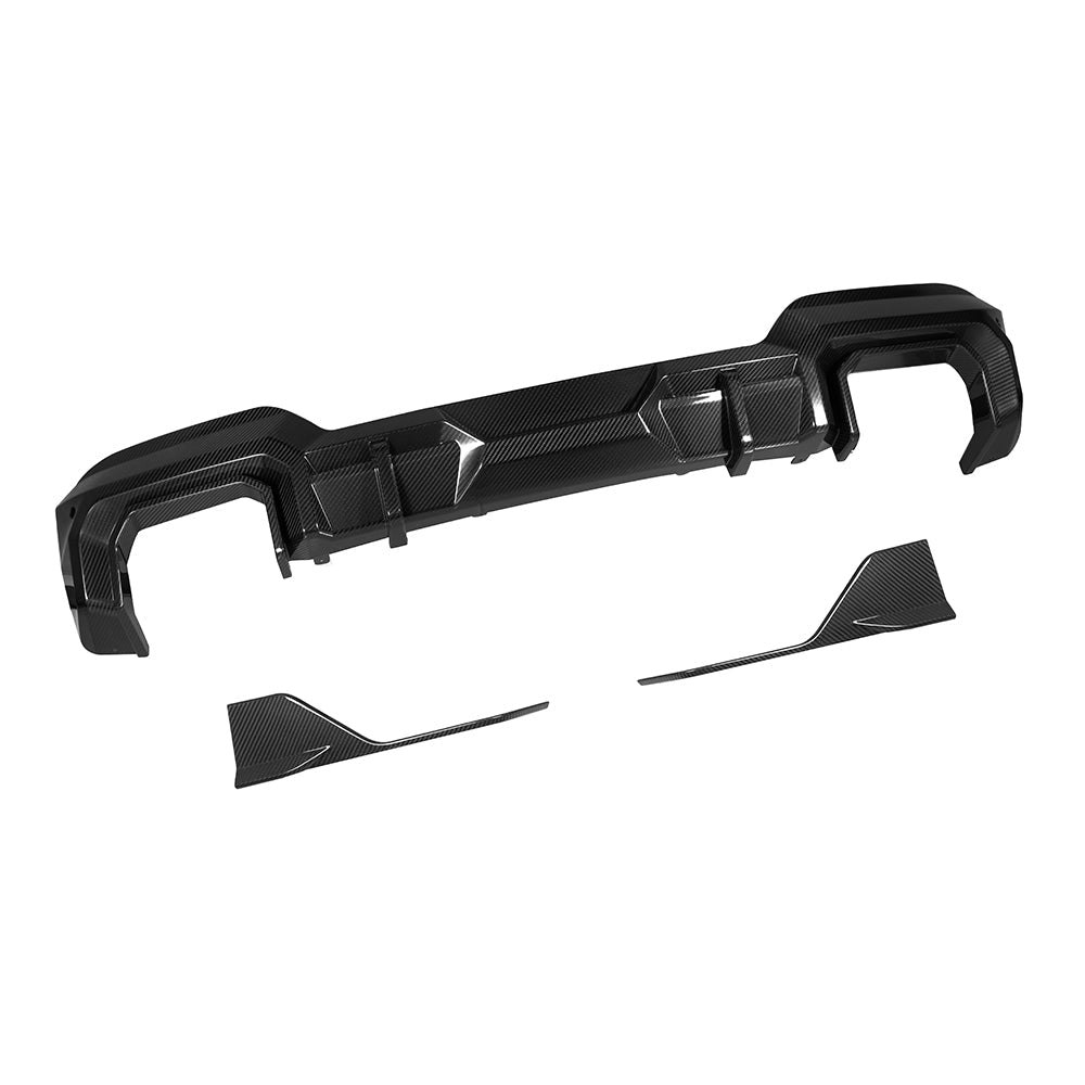 SOOQOO BMW X3 M40i G01 Rear Diffuser In Prepreg Carbon Fiber — product view 2
