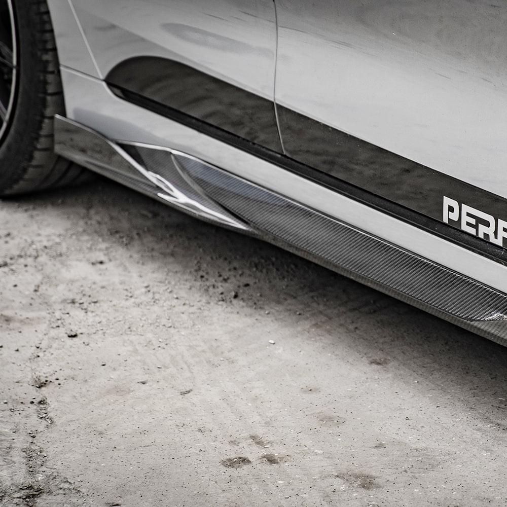 SOOQOO BMW 4 Series G26 Side Skirt In Prepreg Carbon Fiber — product view 2