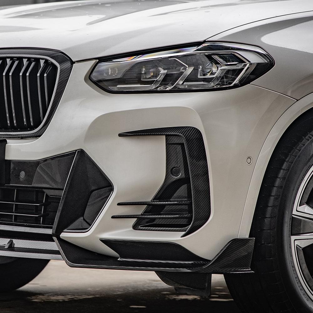 SOOQOO BMW X3 G01 LCI Front Vent Trims In Prepreg Carbon Fiber — product view 4