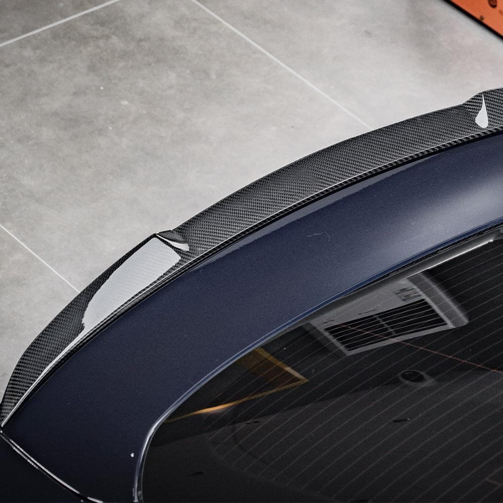 SOOQOO BMW 4 Series G26 Rear Spoiler In Prepreg Carbon Fiber — product view 6