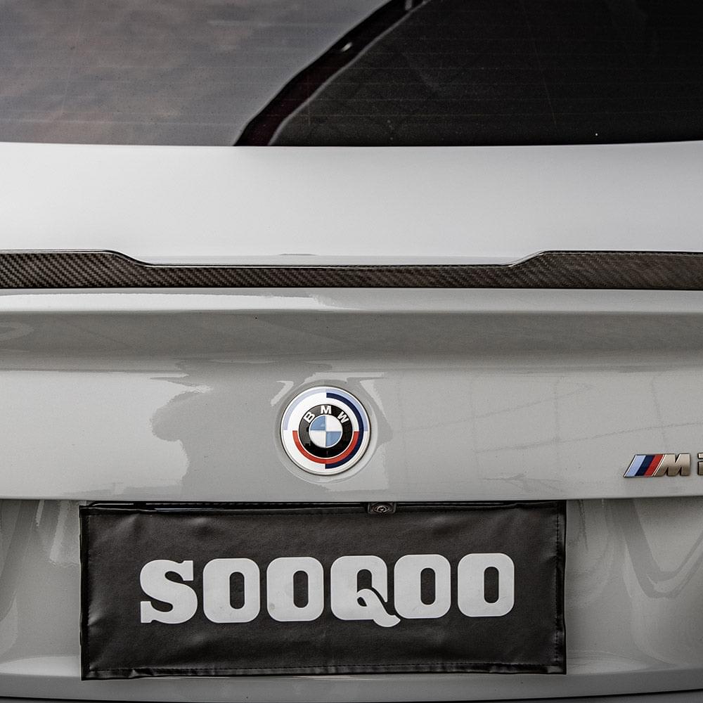 SOOQOO BMW 2 Series G42 Rear Spoiler In Prepreg Carbon Fiber — product view 6
