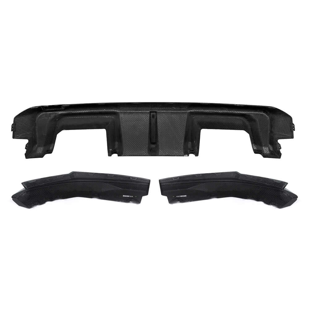 SOOQOO V2 BMW M4 G82 Rear Diffuser W/Brake Light In Prepreg Carbon Fiber — product view 11