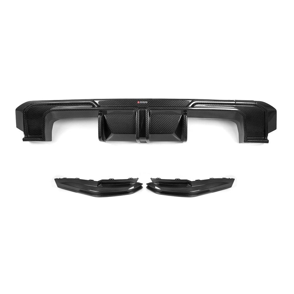 SOOQOO V1 BMW M3 G80 Rear Diffuser In Prepreg Carbon Fiber