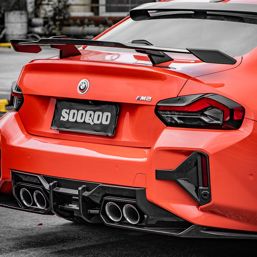 SOOQOO V1 BMW M2 G87 Rear Diffuser In Prepreg Carbon Fiber — product view 2