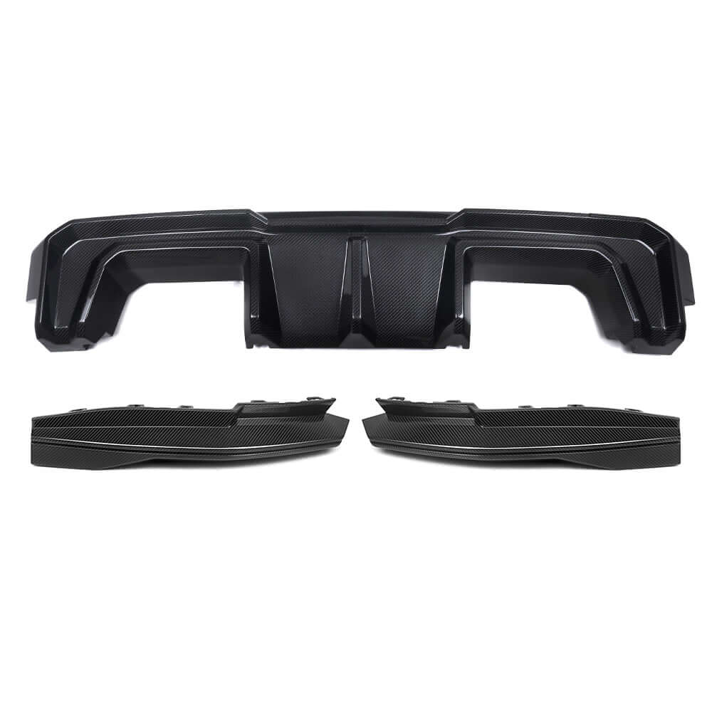 SOOQOO V2 BMW M4 G82 G83 Rear Diffuser In Prepreg Carbon Fiber
