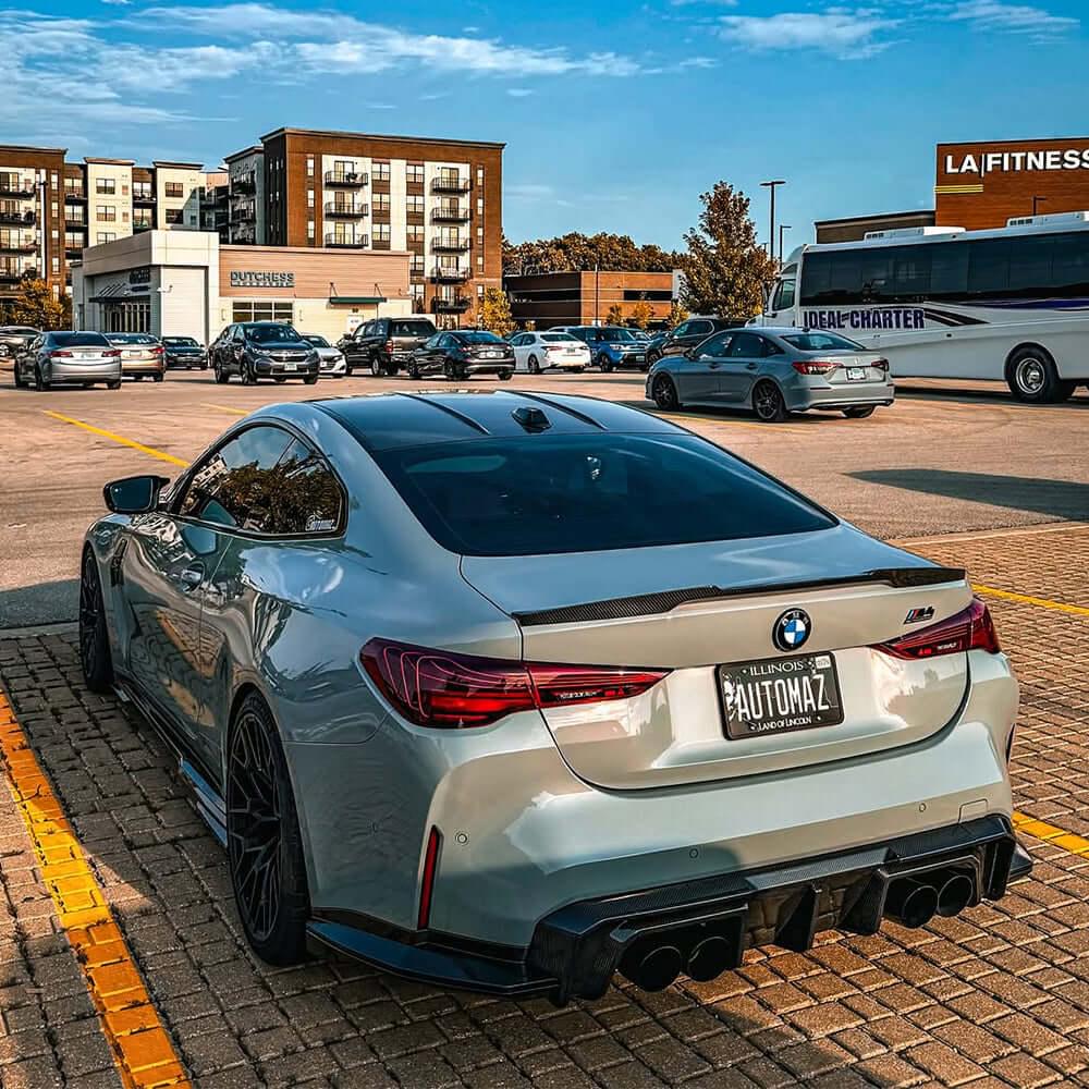 SOOQOO V2 BMW M4 G82 G83 Rear Diffuser In Prepreg Carbon Fiber — product view 6