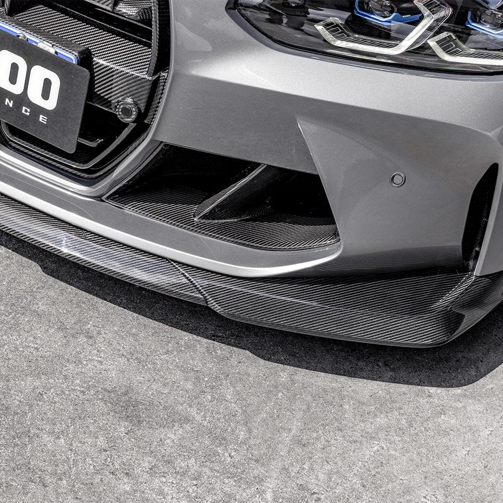 SOOQOO V2 BMW G8x M3 M4 Front Lip In Prepreg Carbon Fiber — product view 13