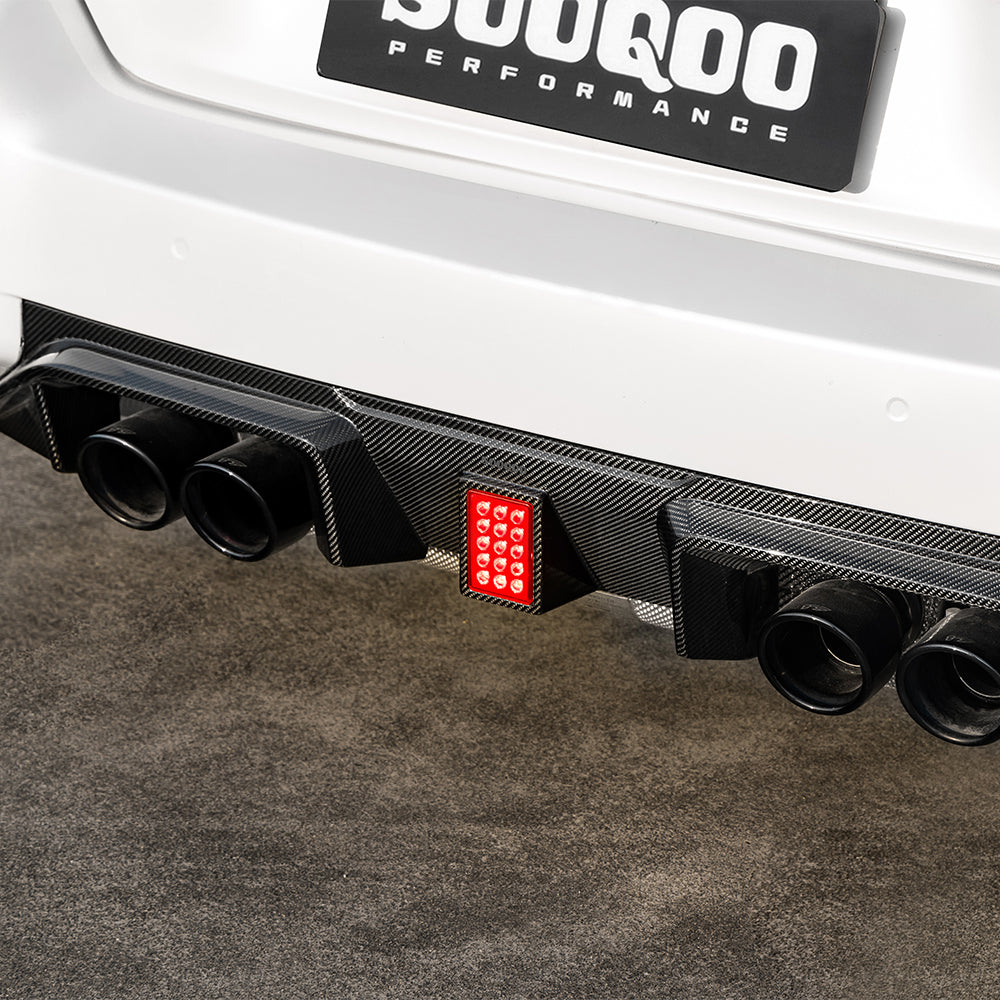 SOOQOO V3 BMW M2 G87 Rear Diffuser In Prepreg Carbon Fiber — product view 6