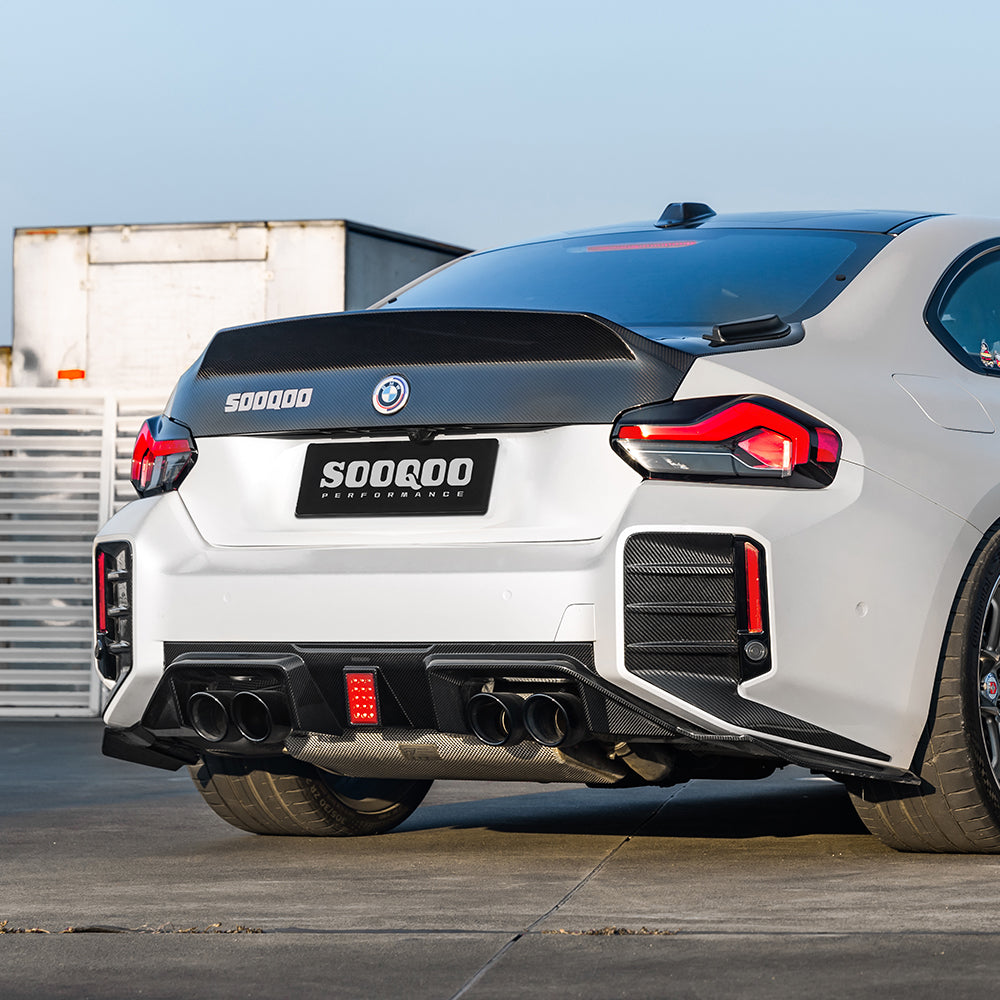 SOOQOO V3 BMW M2 G87 Rear Diffuser In Prepreg Carbon Fiber — product view 8