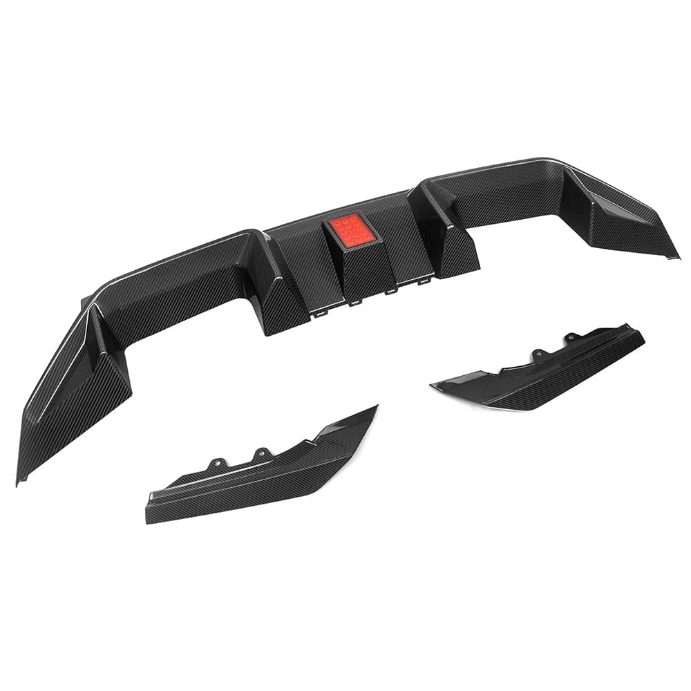 SOOQOO V3 BMW M2 G87 Rear Diffuser In Prepreg Carbon Fiber — product view 3