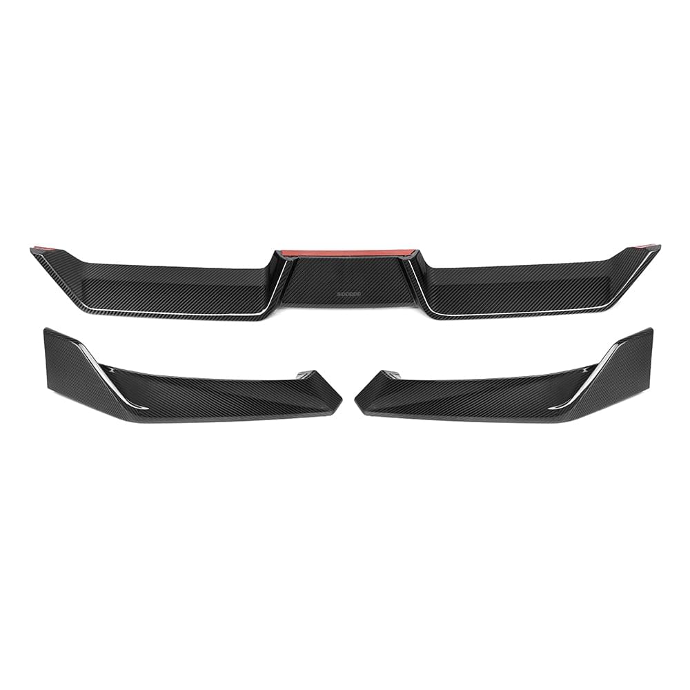 SOOQOO BMW X6 G06 LCI Front Lip In Prepreg Carbon Fiber — product view 5