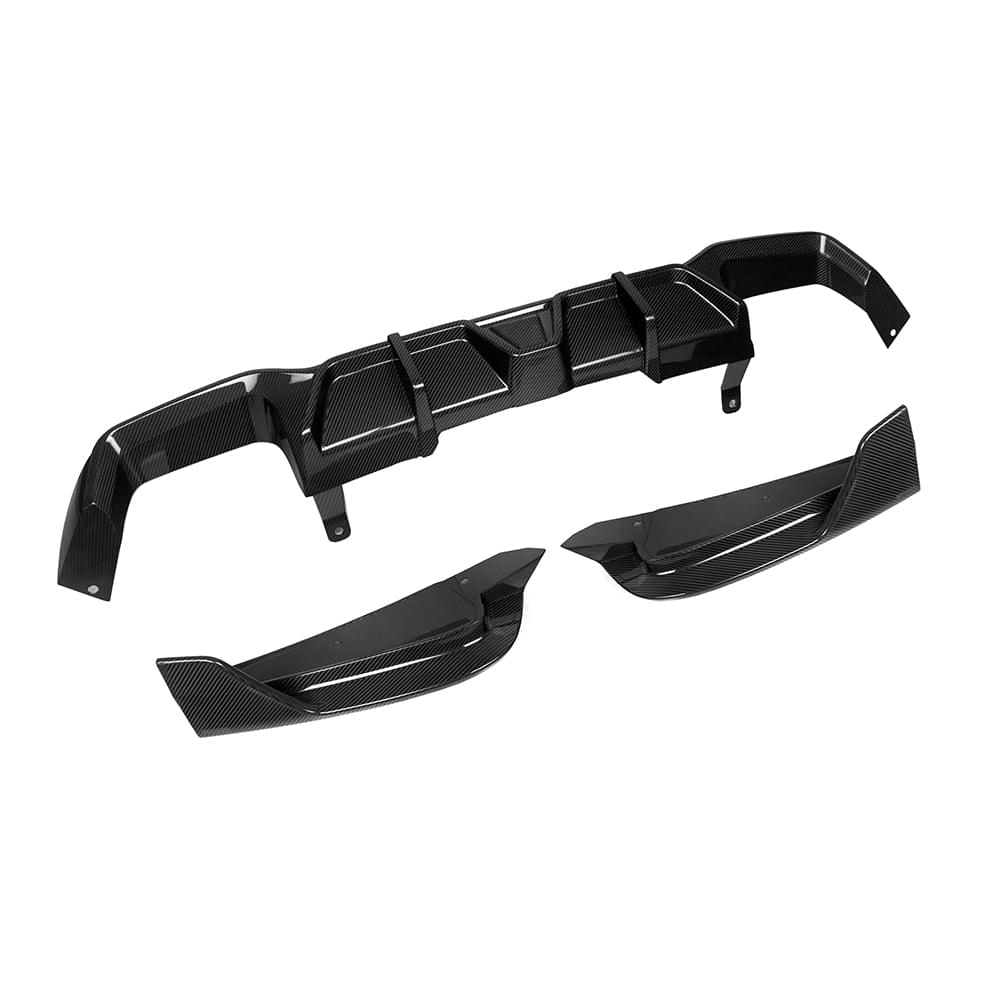 SOOQOO BMW X4M F98 LCI Rear Diffuser In Prepreg Carbon Fiber — product view 2