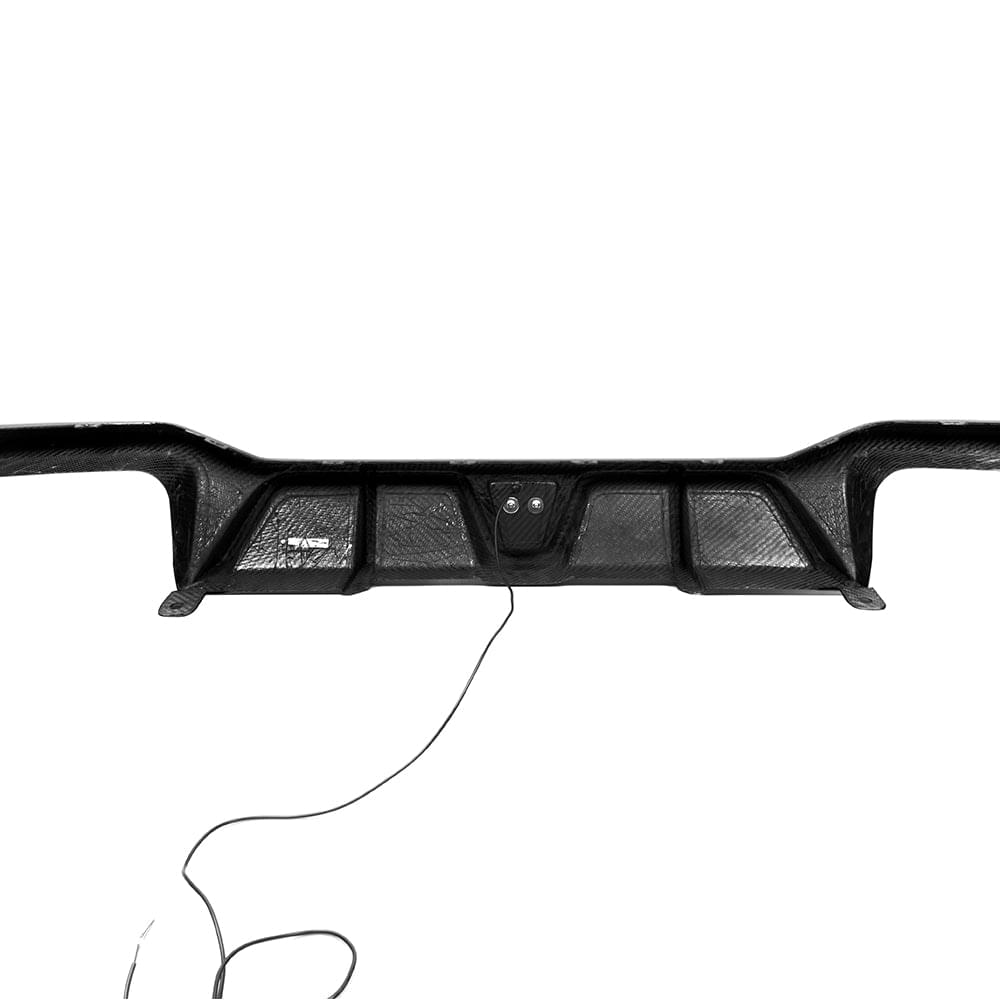 SOOQOO BMW X4M F98 LCI Rear Diffuser W/Brake Light In Prepreg Carbon Fiber — product view 9
