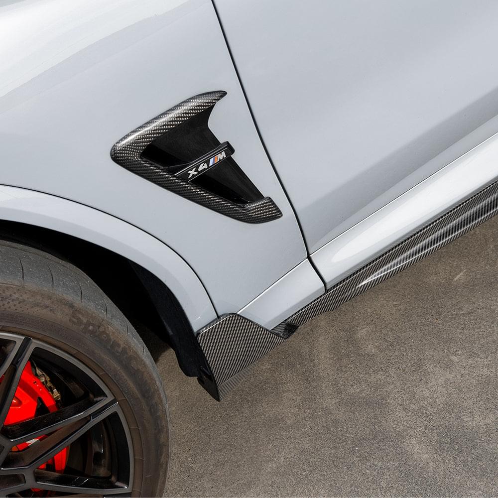 SOOQOO V2 BMW X3M F97 X4M F98 Side Skirt In Prepreg Carbon Fiber — product view 6