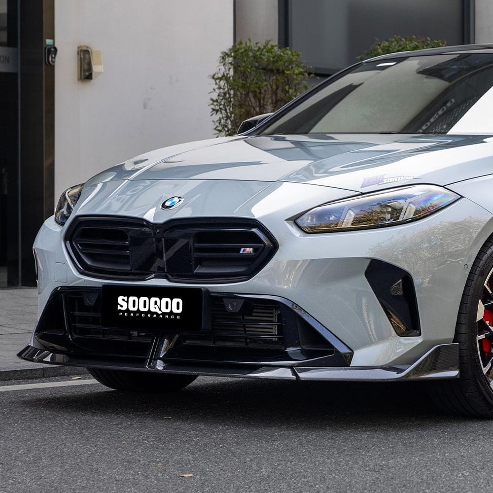 SOOQOO BMW 2 Series F74 Front Lip In Prepreg Carbon Fiber — product view 4