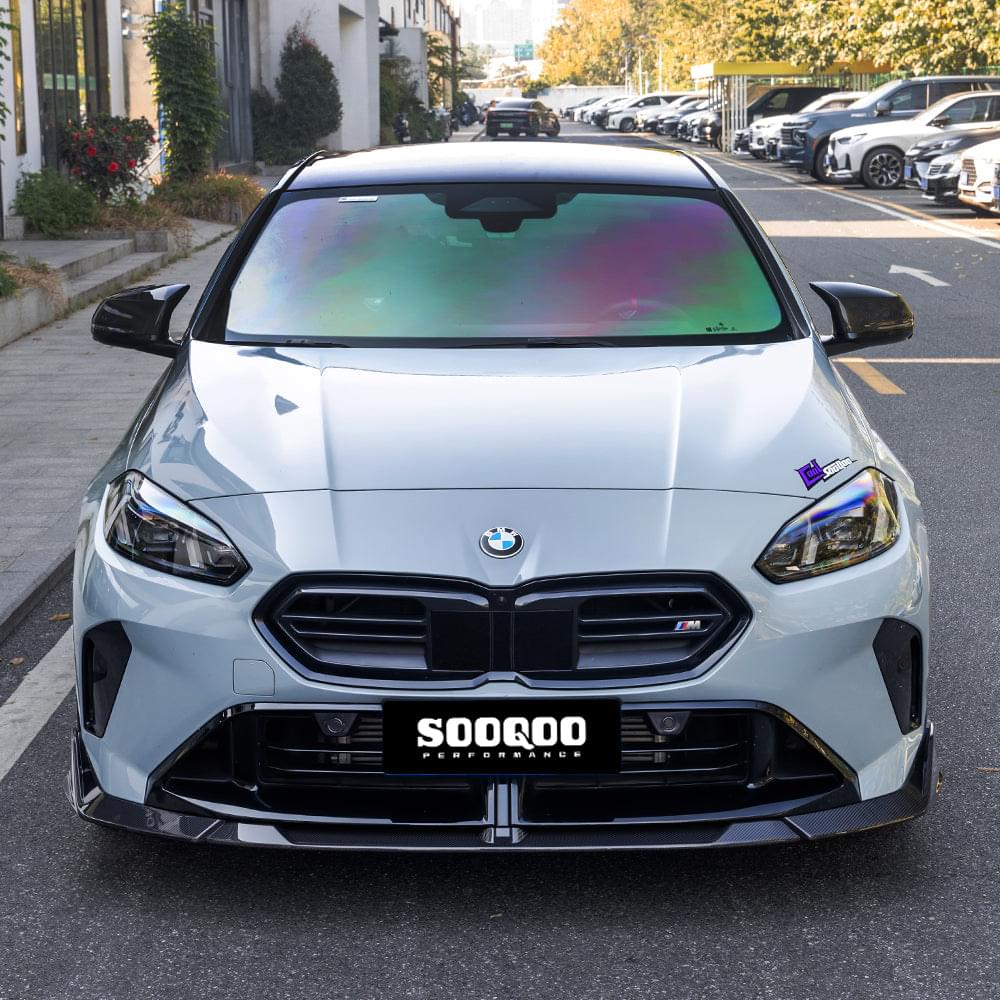 SOOQOO BMW 2 Series F74 Front Lip In Prepreg Carbon Fiber — product view 2