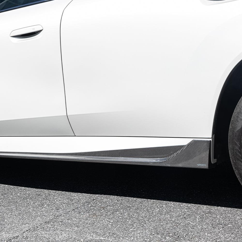 SOOQOO BMW X3 G45 Side Skirt In Prepreg Carbon Fiber — product view 2